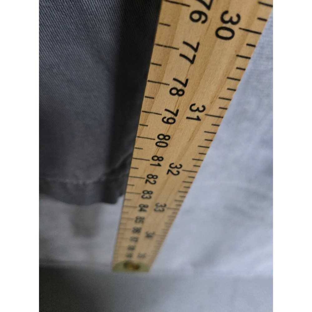 Eddie Bauer Legend Wash Chino Pants Mens 34x34 Grey Cotton Twill Straight Leg - Picture 4 of 8